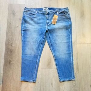 Signature by Levi's womens straight leg blue jeans size 28W